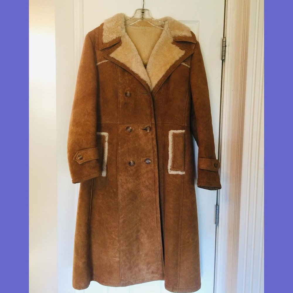 Women's Full Length Shearling Coat - Warm & Lux